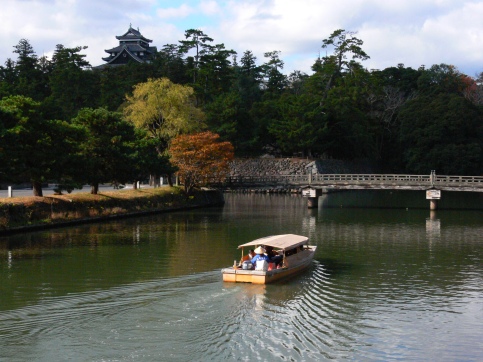Matsue City, Shimane Prefecture, Japan - Moat Cruising and Castle